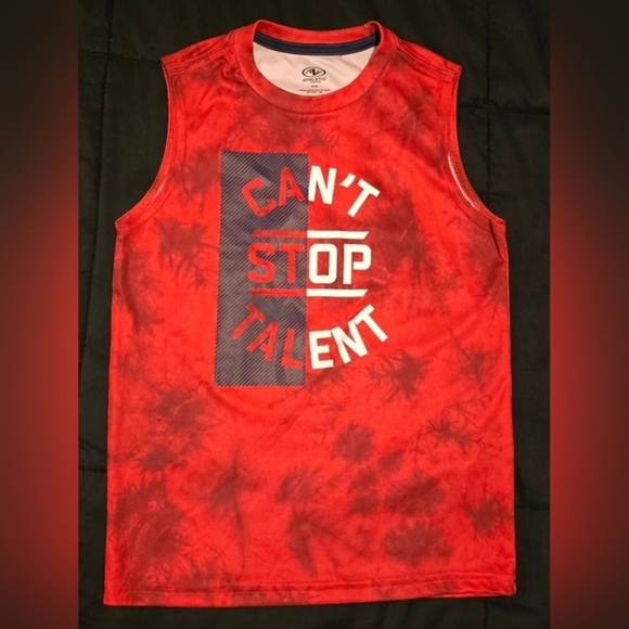 Athletic Works Boy's Can't‎ Stop Talent Tank Top Red Size 8 Medium - Picture 1 of 5